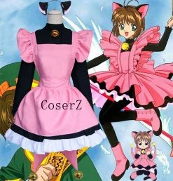 Anime Cardcaptor Sakura Clear Card Kinomoto Sakura Cosplay Costume