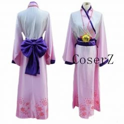 Anime Gugure Kokkuri-san Female Ver. Kimono Cosplay Costume