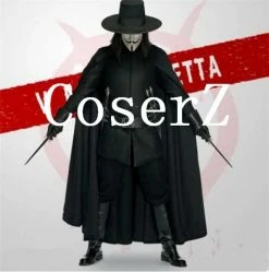 Movie/TV V For Vendetta Black Warrior Cosplay Costume