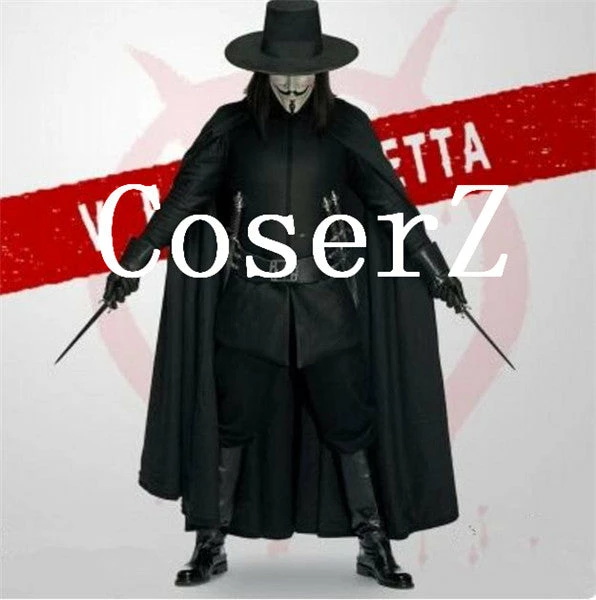 Movie/TV V For Vendetta Black Warrior Cosplay Costume 3 Movie/TV V For Vendetta Black Warrior Cosplay Costume