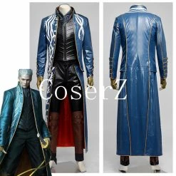 Anime Devil May Cry 3 Vergil Cosplay Costume Halloween Costume