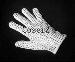 Movie/TV Michael Jackson Single Side Rhinestone Glove Collection For Billie Jean 9 Movie/TV Michael Jackson Single Side Rhinestone Glove Collection For Billie Jean