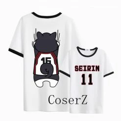 Anime Kuroko's Basket Ball Seirin 11 Kuroko Tetsuya T-shirt Cosplay Costume