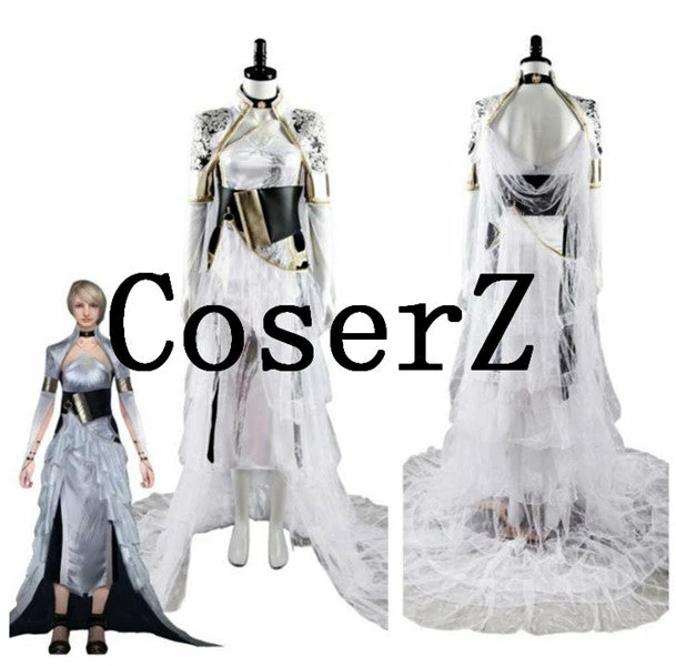 Game Final Fantasy XV Lunafreya Nox Fleuret Dress Cosplay Costume 3 Game Final Fantasy XV Lunafreya Nox Fleuret Dress Cosplay Costume