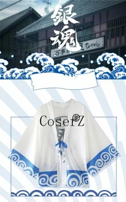Anime Gintama Cloak Yukata Cosplay Costume Halloween Costume