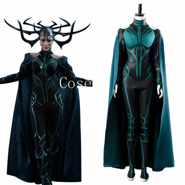 Movie/TV Thor 3 Ragnarok Goddess Of Death Hela Cosplay Costume 3 Movie/TV Thor 3 Ragnarok Goddess Of Death Hela Cosplay Costume