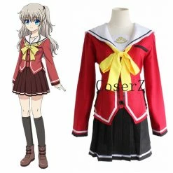 Anime Charlotte Tomori Nao / Yusa Nishimori School Uniform Cosplay Costume
