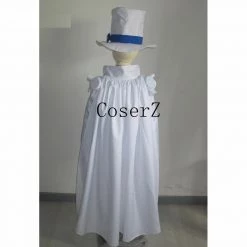 Anime Detective Conan Kaito Kid Gentleman Thief White Suit For Kids Cosplay Costume