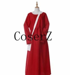 Movie/TV The Handmaid's Tale Long Red Robe Full Set Party Costume