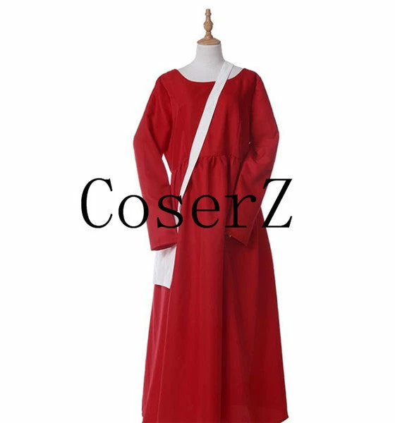 Movie/TV The Handmaid's Tale Long Red Robe Full Set Party Costume 3 Movie/TV The Handmaid's Tale Long Red Robe Full Set Party Costume