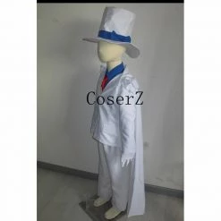 Anime Detective Conan Kaito Kid Gentleman Thief White Suit For Kids Cosplay Costume