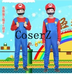 Game Super Mario Luigi Brothers Plumber Party Costume Cosplay 11 Game Super Mario Luigi Brothers Plumber Party Costume Cosplay
