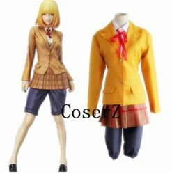 Anime Prison School Jyugo Jumpsuits Prisoner NO.15 Cosplay Costume