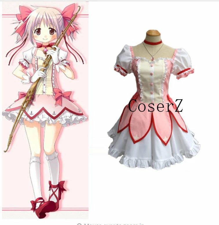 Anime Puella Magi Madoka Magica Kaname Madoka Cosplay Costume 3 Anime Puella Magi Madoka Magica Kaname Madoka Cosplay Costume