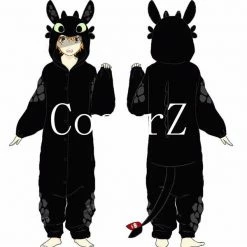 Movie/TV How To Train Your Dragon Toothless Unisex Sleepwear Pajamas Jumpsuit Cosplay Costume