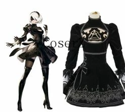 Game Nier Automata 2B Uniform Dress Cosplay Costume