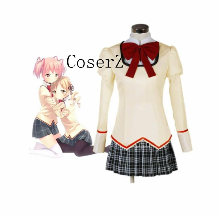 Anime Magical Girl Puella Magi Madoka Magica Kaname Madoka Cosplay Costume 4 Anime Magical Girl Puella Magi Madoka Magica Kaname Madoka Cosplay Costume