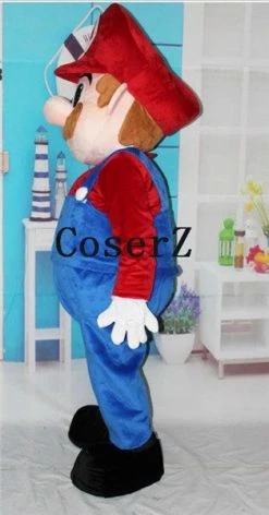 Game Super Mario Luigi Brothers Fancy Dress Up Party Mascot Cosplay Costume