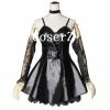 Anime Death Note Misa Amane Imitation Leather Cosplay Costumes