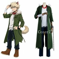Anime My Boku Hero Academia Katsuki Bakugou Halloween Cosplay Costume