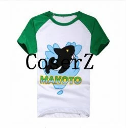 Anime Free! Iwatobi Swim Club Haruka Nanase/Makoto Tachibana Tees Cosplay Costume