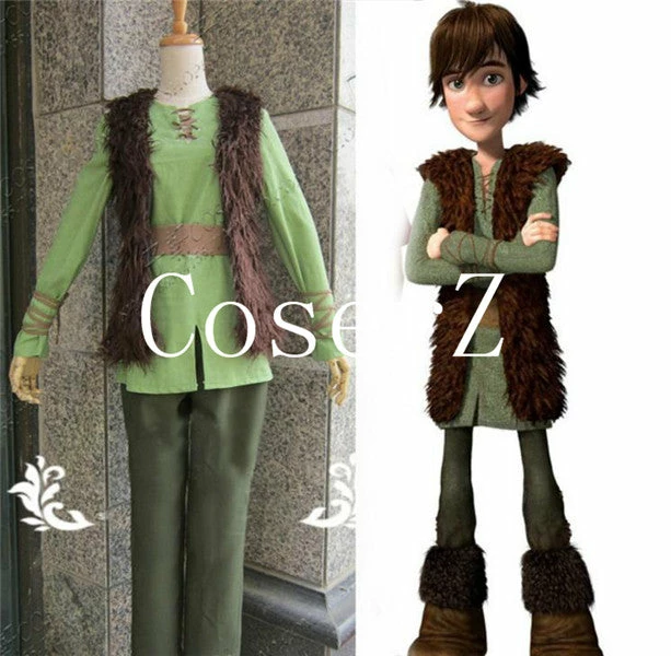Movie/TV How To Train Your Dragon Hiccup Cosplay Costume 3 Movie/TV How To Train Your Dragon Hiccup Cosplay Costume