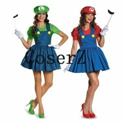 Game Super Mario Luigi Bros Cosplay Costume