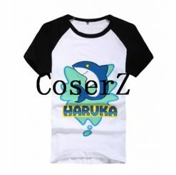 Anime Free! Iwatobi Swim Club Haruka Nanase/Makoto Tachibana Tees Cosplay Costume