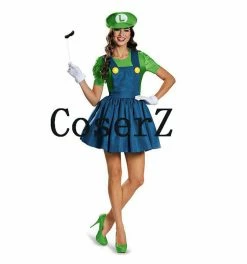 Game Super Mario Luigi Bros Cosplay Costume