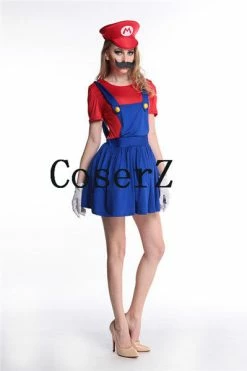 Game Super Mario Luigi Bros Cosplay Costume