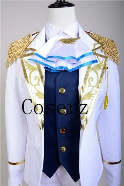 Game Ensemble Stars Idol Unit Fine White Full Cosplay Costume