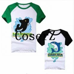 Anime Free! Iwatobi Swim Club Haruka Nanase/Makoto Tachibana Tees Cosplay Costume