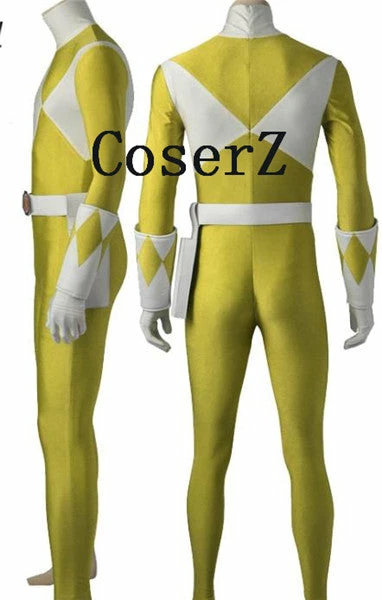 Movie/TV Power Ranger Boy Rangers Cosplay Yellow Ranger Boi Cosplay Costumes 4 Movie/TV Power Ranger Boy Rangers Cosplay Yellow Ranger Boi Cosplay Costumes