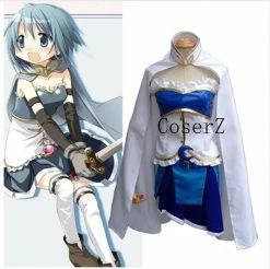 Anime Puella Magi Madoka Magica Miki Sayaka Cosplay Costume
