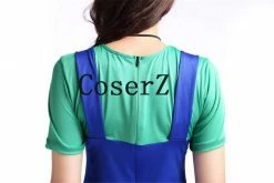 Game Super Mario Costumes Women Luigi Plumber Cosplay Costume