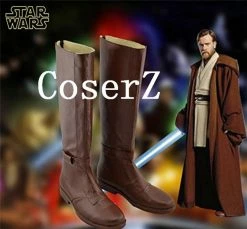 Movie/TV Star Wars Jedi Obi-Wan Kenobi Cosplay Shoes Boots Cosplay Costume