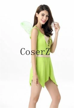 Movie/TV The Wizard Of Oz Woodland Green Gorgeous Fairy Princess Cosplay Costume 7 Movie/TV The Wizard Of Oz Woodland Green Gorgeous Fairy Princess Cosplay Costume