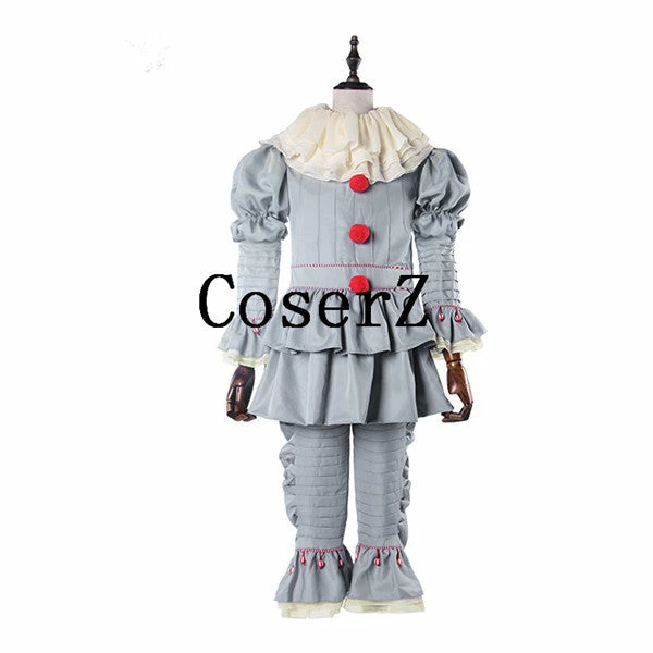 Movie/TV It 2017 Pennywise The Clown Costume Halloween Carnival Adult Cosplay Costume 4 Movie/TV It 2017 Pennywise The Clown Costume Halloween Carnival Adult Cosplay Costume