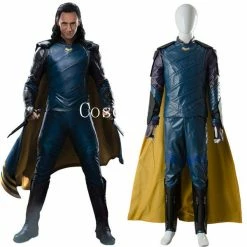 Movie/TV Thor 3 Ragnarok Loki Costume Tom Sakaar Suit Cape Cosplay Costume