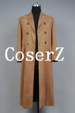 Movie/TV Doctor Who Dr. Brown Long Trench Cosplay Costume 9 Movie/TV Doctor Who Dr. Brown Long Trench Cosplay Costume