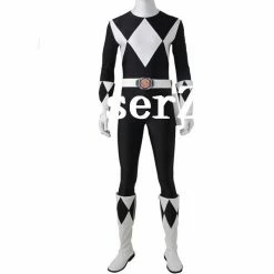 Movie/TV Power Ranger Goushi Black Ranger Jumpsuit Cosplay Mammoth Ranger Cosplay Costume