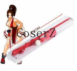 The King Of Fighters Shiranui Weapon White Folding Fan Game Cosplay Costume