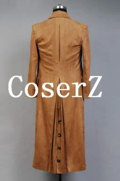 Movie/TV Doctor Who Dr. Brown Long Trench Cosplay Costume 10 Movie/TV Doctor Who Dr. Brown Long Trench Cosplay Costume