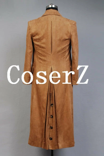 Movie/TV Doctor Who Dr. Brown Long Trench Cosplay Costume 6 Movie/TV Doctor Who Dr. Brown Long Trench Cosplay Costume