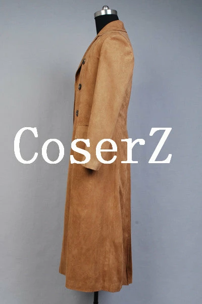 Movie/TV Doctor Who Dr. Brown Long Trench Cosplay Costume 7 Movie/TV Doctor Who Dr. Brown Long Trench Cosplay Costume