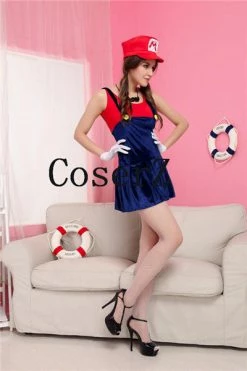 Game Super Mario Cosplay Luigi Costume Plumber Cosplay Costume