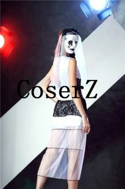 Movie/TV Corpse Bride Sleeveless Outfit Wicca Mask Cosplay Costumes