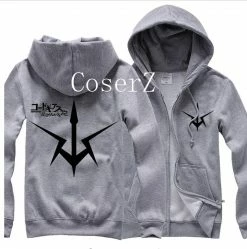 Anime Code Geass Lelouch Of The Rebellion Men Hoodies Logo Cotton Sweatshirt Men Hooded Jacket Cosplay Costume