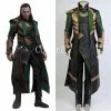 Movie Thor The Dark World Loki Costume Full Set Cosplay Costume