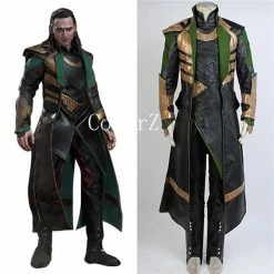 Movie Thor The Dark World Loki Costume Full Set Cosplay Costume